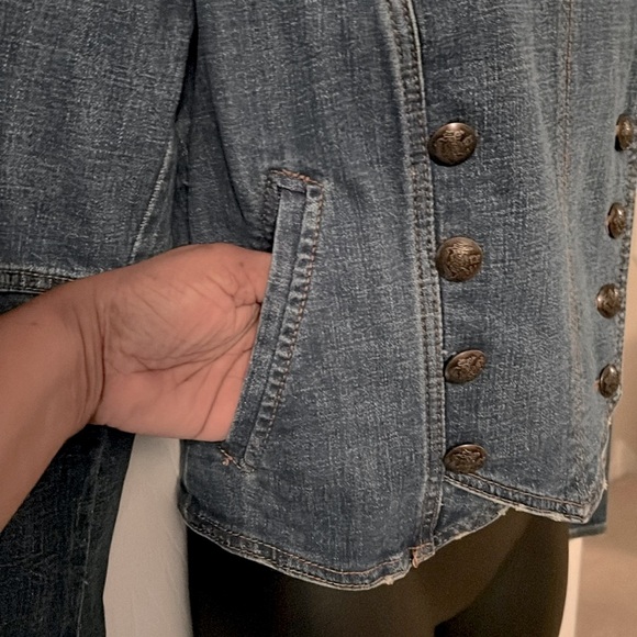 Military Jean Jacket by Free People! - Picture 9 of 11